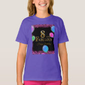8歳の誕生日 Tシャツ (正面)