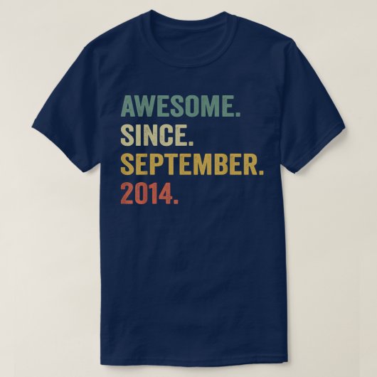 8歳の贈り物8素晴らし誕生日 Tシャツ (デザイン正面)