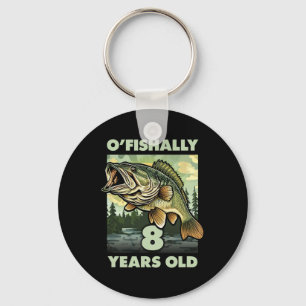 8歳オフィッシャーマンオフィシャリ8魚釣り8thバート キーホルダー