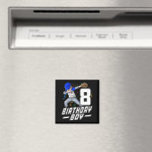 8歳キッズボーイズ8誕生日野球ダービング マグネット (インサイチュ (食洗機))