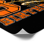 8歳バスケットボール選手第8誕生日ボーイソン ポスター (角)