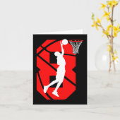 8歳8誕生日ボーイバスケットボール愛好家 カード (黄色い花)