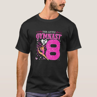 8歳、体操選手8誕生日転体操選手 Tシャツ
