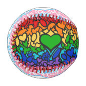 8熟した虹とトランスプライドの角 野球ボール (正面左)