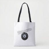 8球の後ろに | おもしろい "8ボールの後ろ" トートバッグ (正面)