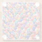 8球伝統的カラー、ガラスのコースター ガラスコースター (裏面)