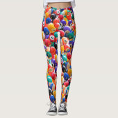 8球伝統的カラー、レギンス レギンス (正面)