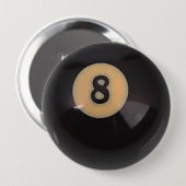 "8球"の玉突の玉のデザインギフトおよびプロダクト 缶バッジ (正面&裏面)