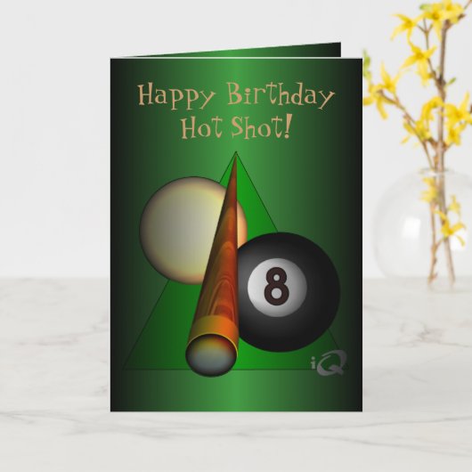 8球 カード (黄色い花)