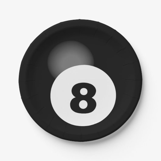 8球 ペーパープレート (正面)