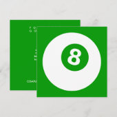 8球 招待状 (正面/裏面)