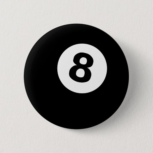 8球 缶バッジ (正面)