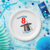 8番はマジカル8番誕生日 ペーパープレート (パーティー)