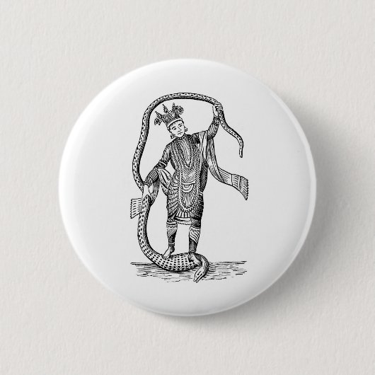 8番目のアバターのヴィシュヌ 缶バッジ (正面)