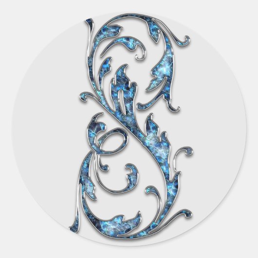 8番目のシールのモノグラム ラウンドシール (正面)