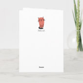 8番目の誕生日・ドードル・キャッツカスタムメッセージ カード (裏面)