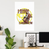 8秒は長い時間！ ポスター (ホームオフィス)