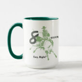 8秒簡単は?ブルライディングデザイン マグカップ (左)