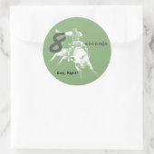 8秒簡単は?ブルライディングデザイン ラウンドシール (バッグ)