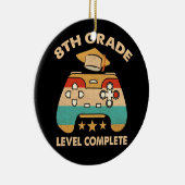 8等級レベルの完全なビデオゲーマーゲーム セラミックオーナメント (右)