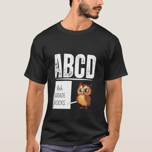 8等級岩石鉛筆せんぴん先生新学期 Tシャツ (正面)