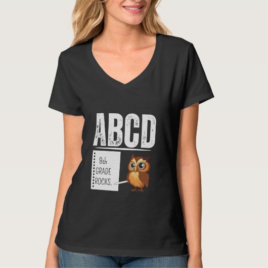 8等級岩石鉛筆せんぴん先生新学期 Tシャツ (正面)