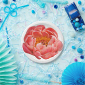 8紙プレートコーラルピーニー ペーパープレート (パーティー)