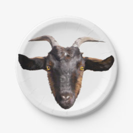 8紙プレートブラック&タンヤギ ペーパープレート