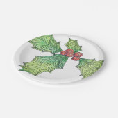 8紙プレートホリーすてき ペーパープレート (アングル)