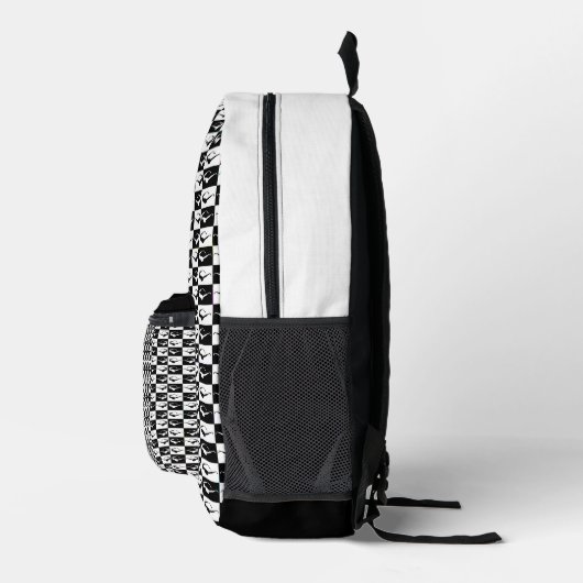 8素晴らし代のサモダンンガ市松模様にスズ プリントバックパック (右)