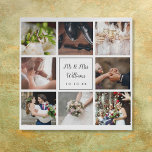8結婚のPhotos Collageスクリプエレガントト フェイクキャンバスプリント<br><div class="desc">写真のコラージュ、お気に入りの記憶結婚、ギフトを作成するためユニークに、あなたの8つの写真、名前と特別な日付でパーソナライズ。Thisisnomeによる設計©</div>