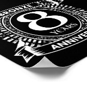 8結婚周年青銅 ポスター (角)