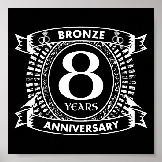 8結婚周年青銅 ポスター (正面)