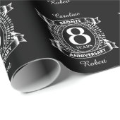 8結婚周年青銅 ラッピングペーパー (ロールコーナー)