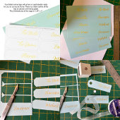 8結婚'sゲストゴールドフォイルグリーンシャムロック名タグ 箔シーズンカード