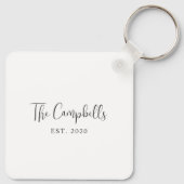 8色フォトキーチェパーソナライズされたーンのギャラリー キーホルダー (裏面)