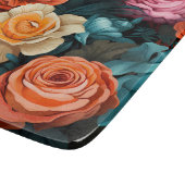 #8花柄 カッティングボード (角)