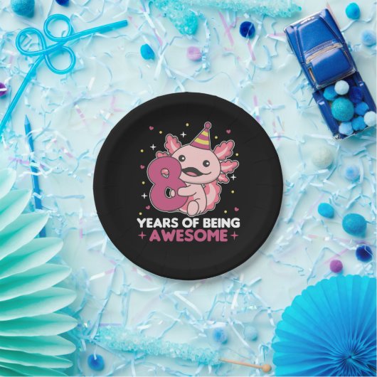 8誕生日アクソロテルエイトオールドスウィートアクソロテルズ ペーパープレート (パーティー)