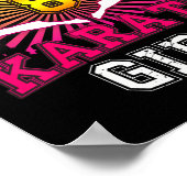 8誕生日ガール物 – 空手8歳キッド ポスター (角)