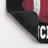 8誕生日サッカー選手8歳ヴィンテージR マウスパッド (コーナー)