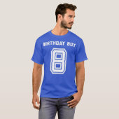 8誕生日シャツボーイ贈与年齢8歳8歳 Tシャツ (正面フル)