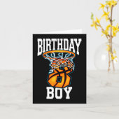 8誕生日バスケットボール8歳キッズギフト1 カード (黄色い花)