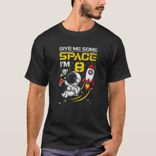 8誕生日ボーイ8歳オールドアウタースペースアストロナウ Tシャツ