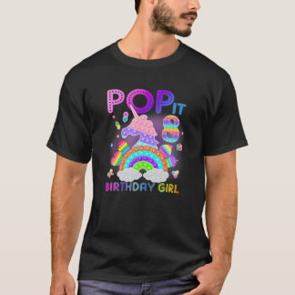 8誕生日ユニコーンフィッポップ・アートのジット誕生日ガール8 Tシャツ