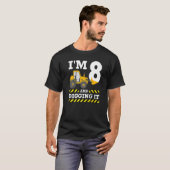 8誕生日掘削機I'm 8 Diging It Construtti Tシャツ (正面フル)