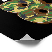 8誕生日狩り鹿8歳ハンター ポスター (角)