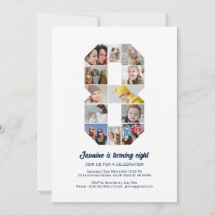 8誕生日第8カスタム号写真集 招待状