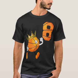 8誕生日8歳バスケットボールオーバーテーマPa Tシャツ