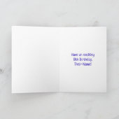 8誕生日:おもしろい花火パターン+虹8 カード (内部)