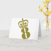 8誕生日 – 数字 – 8 カード (黄色い花)